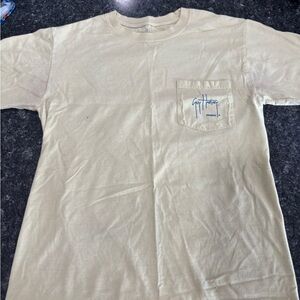 Cream T-Shirt with Pocket